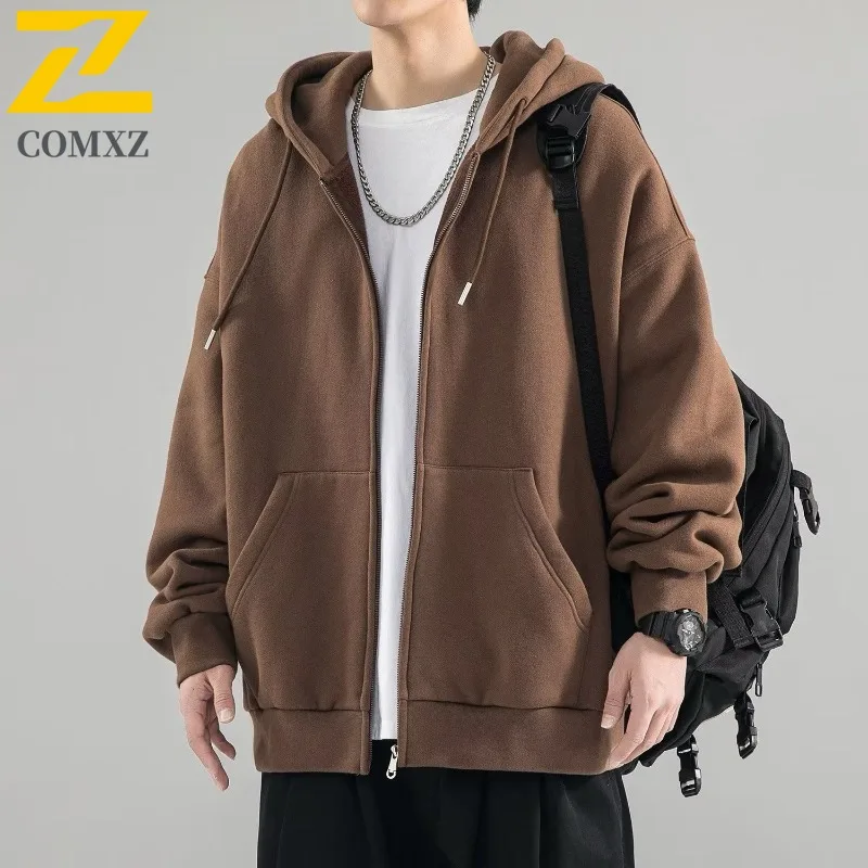 COMXZ Luxury Mens Jacket Solid Color Hooded Outdoor Climbing Windbreaker Stylish Travel Windproof Autumn Motorcyclist Jackets
COMXZ Luxury Mens Jacket Solid Color Hooded Outdoor Climbing Windbreaker Stylish Travel Windproof Autumn Motorcyclist Jackets