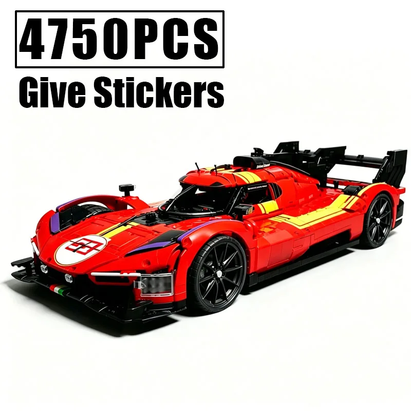 New MOC-240475 Hypercar 499P 2025 Edition car no. 51 1:8 Scale Give Stickers Supercar Model Block Bricks Toys Birthday Gifts
New MOC-240475 Hypercar 499P 2025 Edition car no. 51 1:8 Scale Give Stickers Supercar Model Block Bricks Toys Birthday Gifts