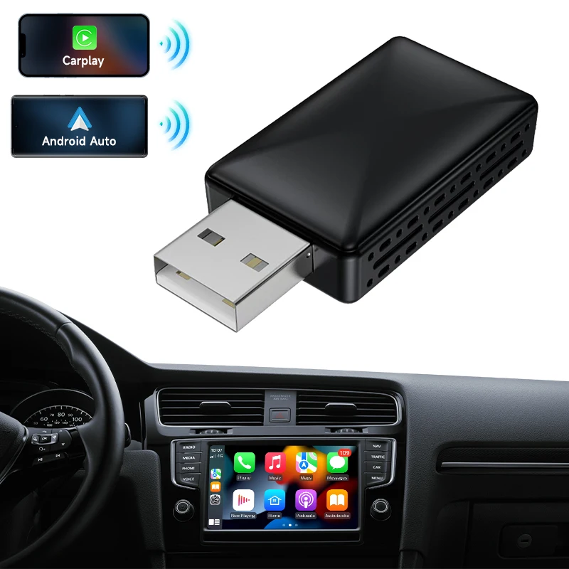 Wireless Carplay Box 2-in-1 Wireless Android Auto Wired to Wireless Carplay Box Plug in Plug and Play Black color
Wireless Carplay Box 2-in-1 Wireless Android Auto Wired to Wireless Carplay Box Plug in Plug and Play Black color