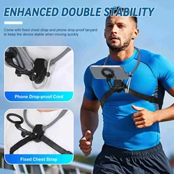 Magnetic Neck Phone Mount for Recording POV Vlog Magnetic Neck Tripod with Anti Vibration Chest Strap POV Phone Holder Phone Nec Magnetic Neck Phone Mount for Recording POV Vlog Magnetic Neck Tripod with Anti Vibration Chest Strap POV Phone Holder Phone Nec