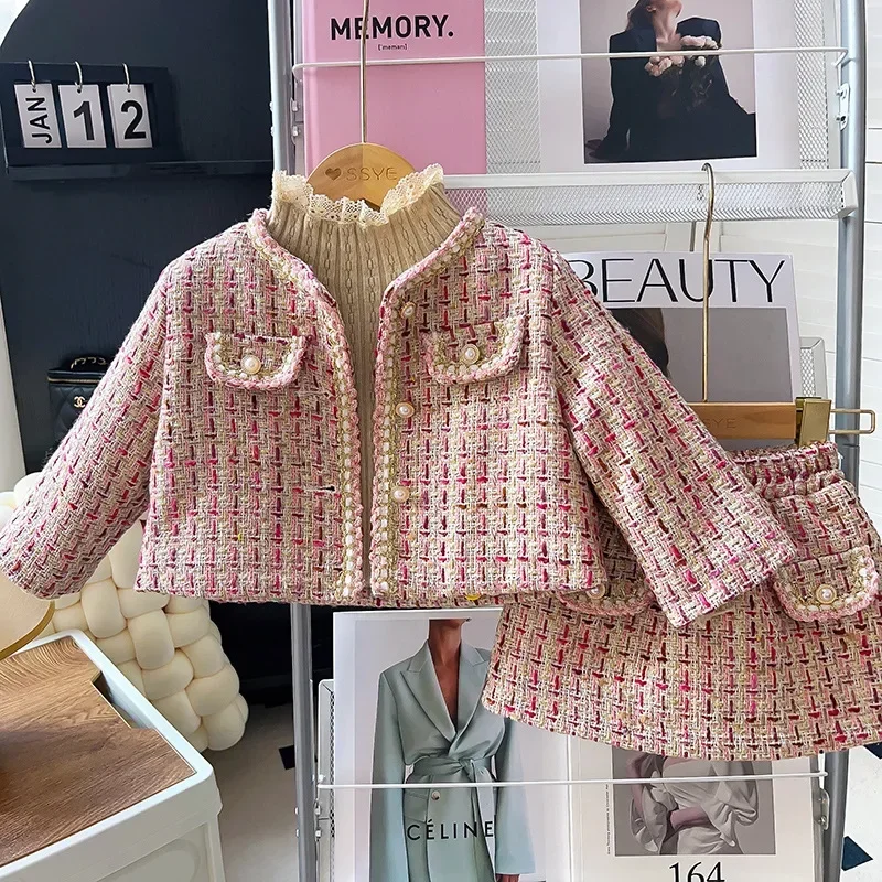 Autumn Thick Kids Jacket+Skirt Lace Knitted Sweater Bottoming Shirt Princess Kids Clothing 2 3 4 5 6 7Y Winter Girls Clothes Set
Autumn Thick Kids Jacket+Skirt Lace Knitted Sweater Bottoming Shirt Princess Kids Clothing 2 3 4 5 6 7Y Winter Girls Clothes Set