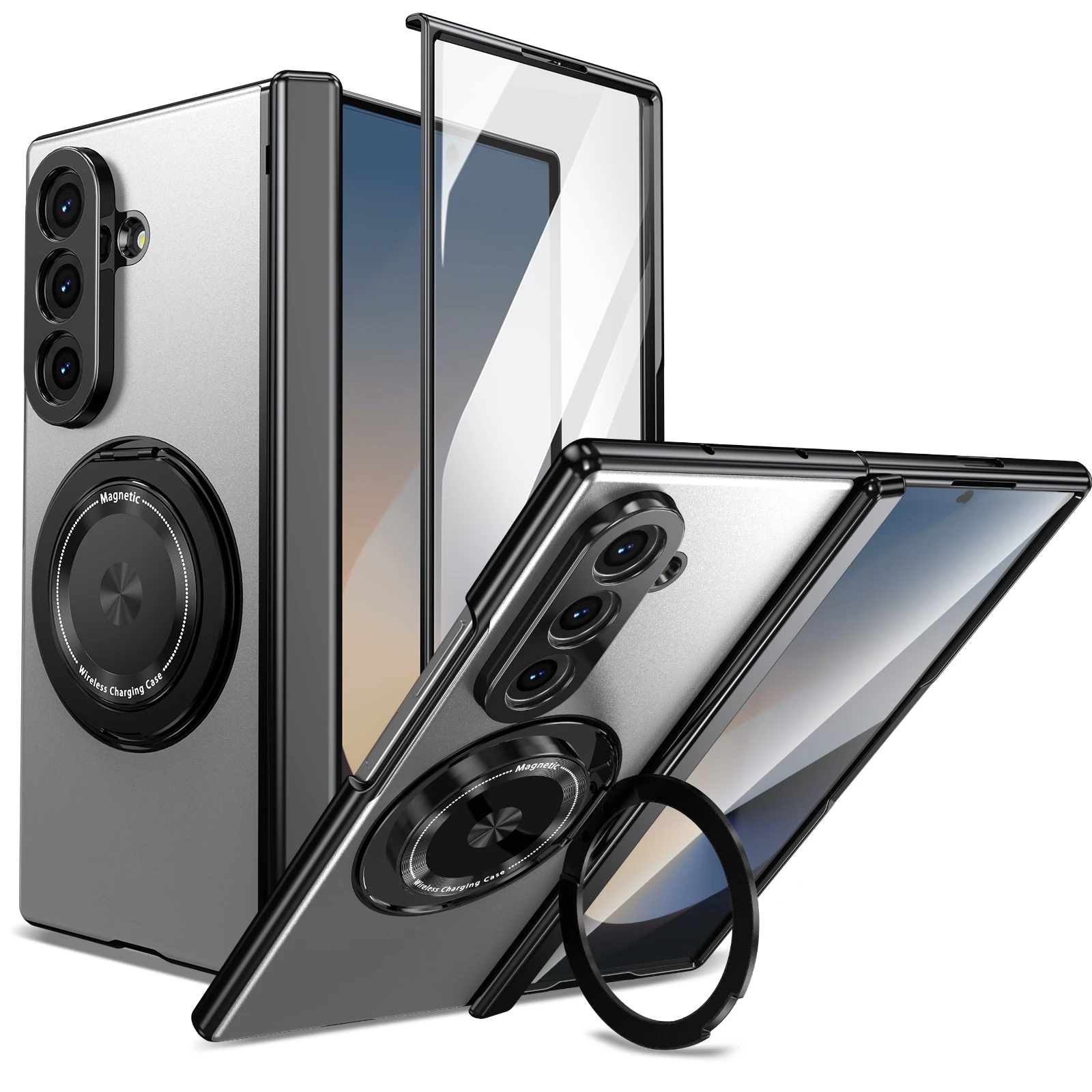 For Samsung Galaxy Z Fold 7 6 5 4 3 360° Rotating Magnetic Bracket Hinge Phone Case External Screen Glass Film Shockproof Cover
For Samsung Galaxy Z Fold 7 6 5 4 3 360° Rotating Magnetic Bracket Hinge Phone Case External Screen Glass Film Shockproof Cover