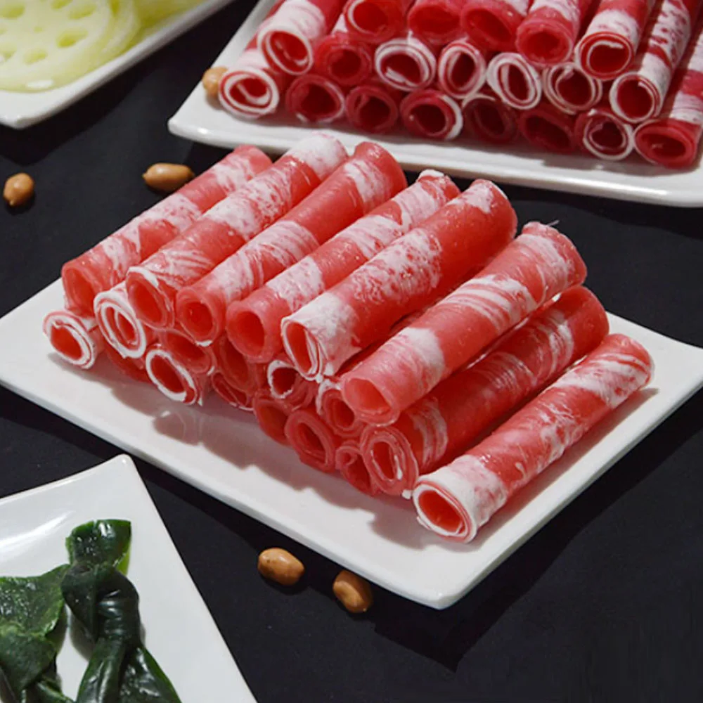 10 Pcs/Lot fake simulation food hotel restaurant shop store decor Shrimp Lotus Root chicken beef mutton rolls slices food model
10 Pcs/Lot fake simulation food hotel restaurant shop store decor Shrimp Lotus Root chicken beef mutton rolls slices food model