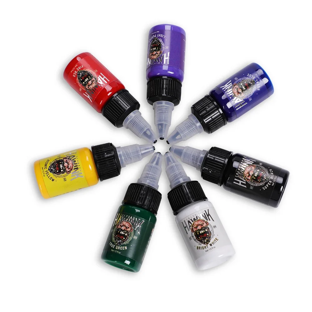 7color/set 15ml Professional Tattoo Ink Set for Body Art Natural Plant Permanent Pigment Paint Tattoo Ink Set
7color/set 15ml Professional Tattoo Ink Set for Body Art Natural Plant Permanent Pigment Paint Tattoo Ink Set