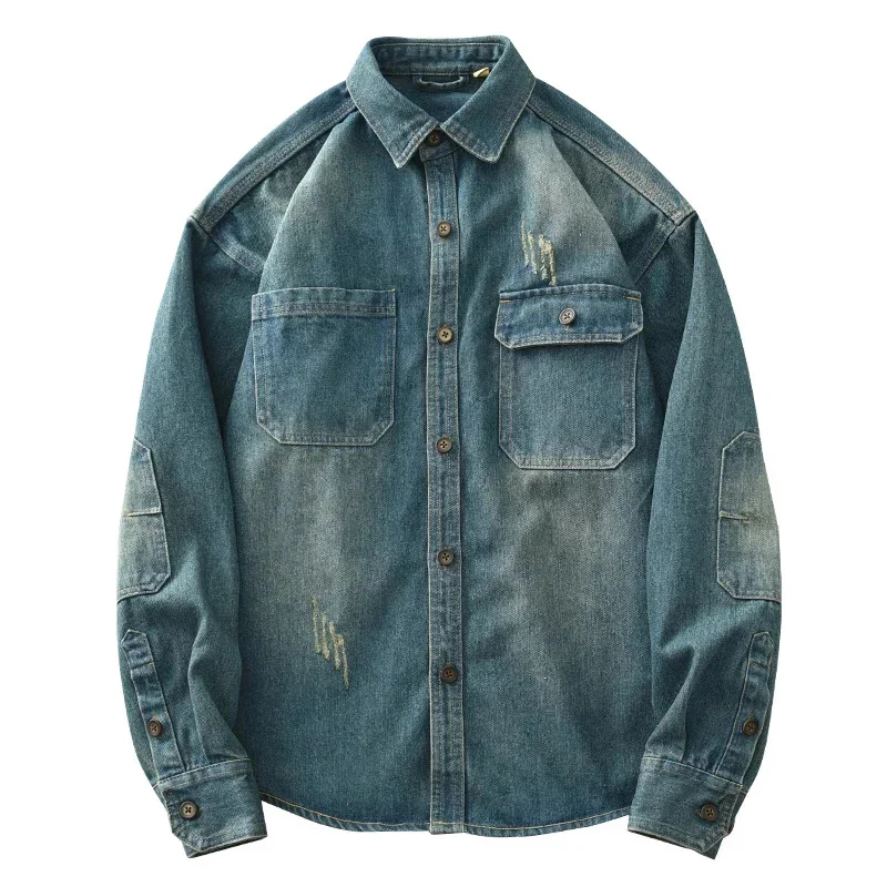 Men's Autumn and Winter American Style Thick Nostalgic Washed Denim Shirt Youth Retro Casual Loose Jacket Coat
Men's Autumn and Winter American Style Thick Nostalgic Washed Denim Shirt Youth Retro Casual Loose Jacket Coat