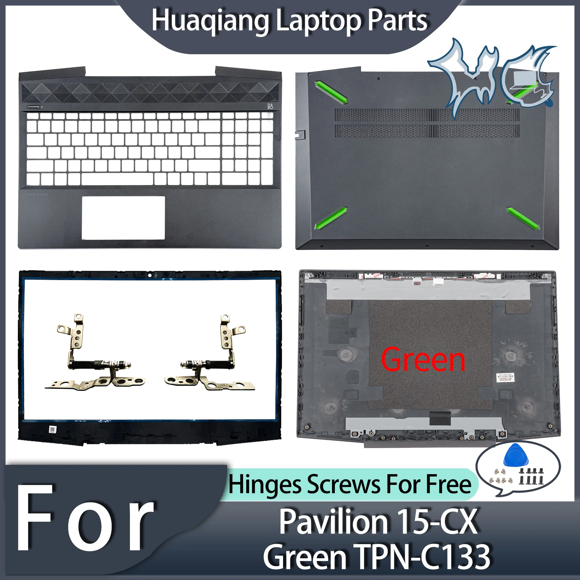 Новая деталь для ноутбука Pavilion 15-CX, зеленые фотоэлементы, петли, задняя крышка ЖК-дисплея, передняя панель, задняя часть, ремонт, замена
Новая деталь для ноутбука Pavilion 15-CX, зеленые фотоэлементы, петли, задняя крышка ЖК-дисплея, передняя панель, задняя часть, ремонт, замена