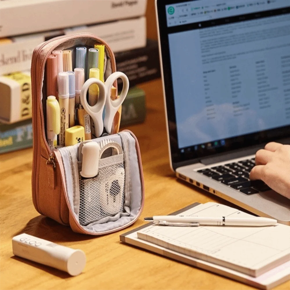 Large-capacity Folding Pencil Case Simple Double-layer Pen Storage Bag Portable Aesthetic Student Stationary Boxes School/Office
Large-capacity Folding Pencil Case Simple Double-layer Pen Storage Bag Portable Aesthetic Student Stationary Boxes School/Office