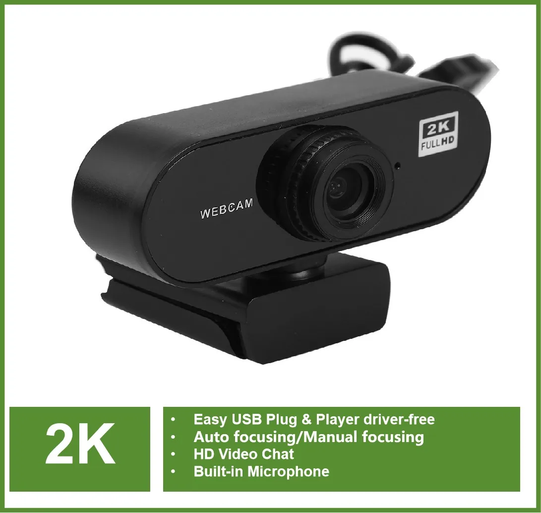 XJ 2K Webcam PC Streaming Autofocus ManualFocus Microphone Web Cam USB Camera Webcam HD Mini Camara For PC MAC Laptop Computer
XJ 2K Webcam PC Streaming Autofocus ManualFocus Microphone Web Cam USB Camera Webcam HD Mini Camara For PC MAC Laptop Computer