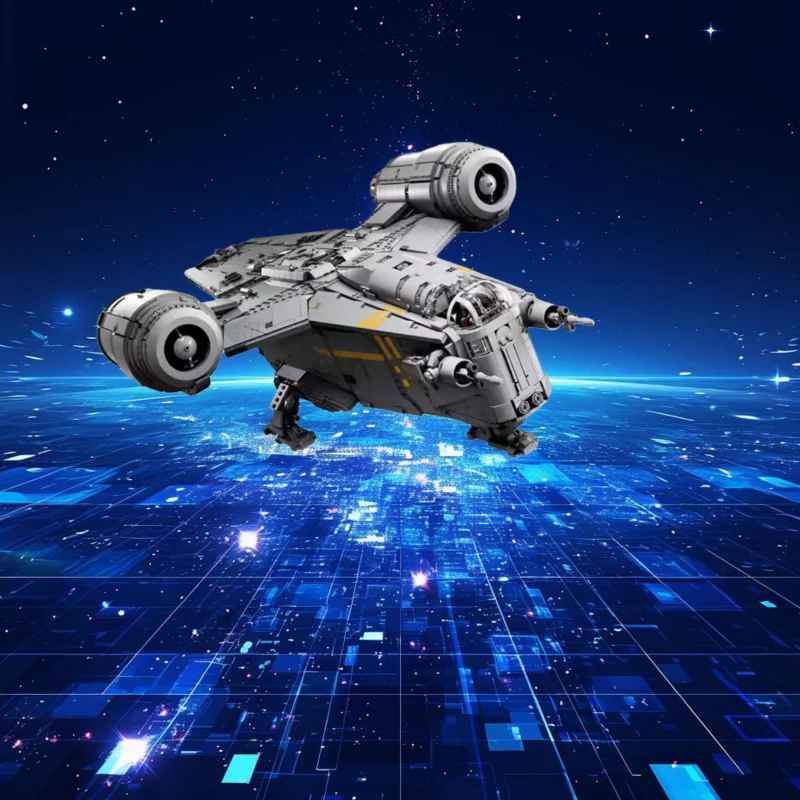 New spaceship Model Star Mandalay Razor Crest Spaceship 7 Family Decoration Toy Birthday Christmas Day Gift
New spaceship Model Star Mandalay Razor Crest Spaceship 7 Family Decoration Toy Birthday Christmas Day Gift