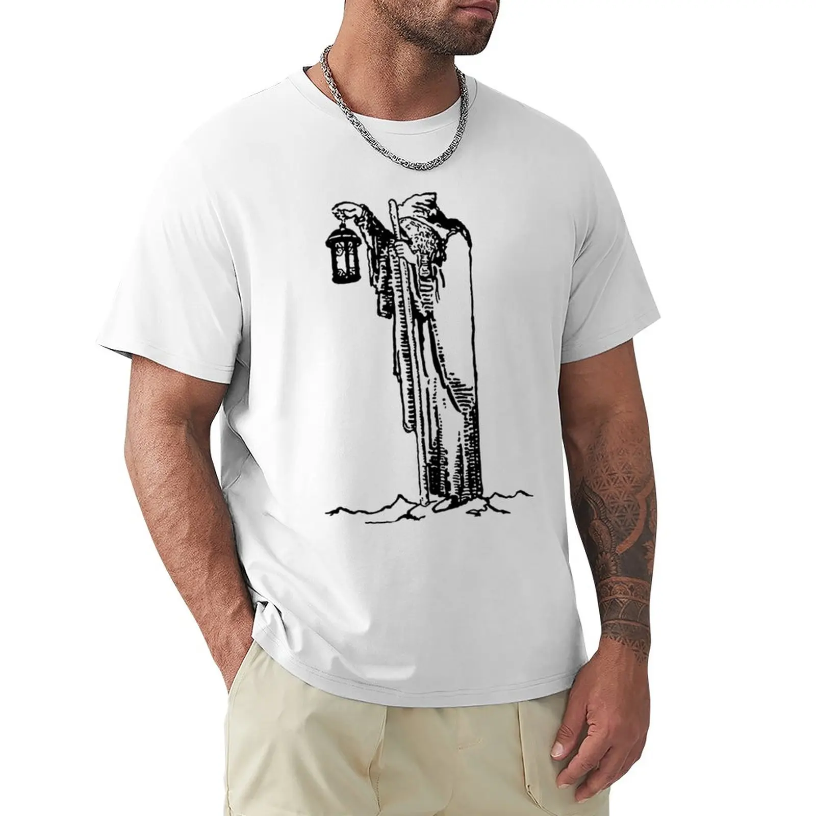 The Hermit - Line Drawing - Tarot T-Shirt kawaii clothes graphic t shirts t shirt for men
The Hermit - Line Drawing - Tarot T-Shirt kawaii clothes graphic t shirts t shirt for men