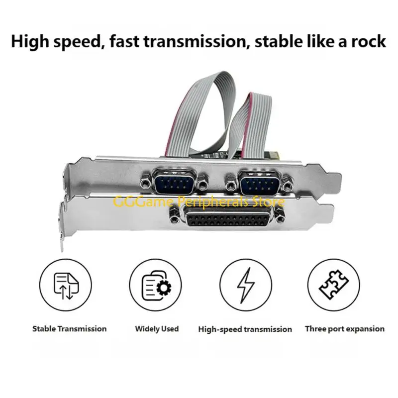 U55B PCIE 2 Port RS232 Card 1 Port Parallel LPT Expansion Card Replacement For Desktop Computer Accessories
U55B PCIE 2 Port RS232 Card 1 Port Parallel LPT Expansion Card Replacement For Desktop Computer Accessories