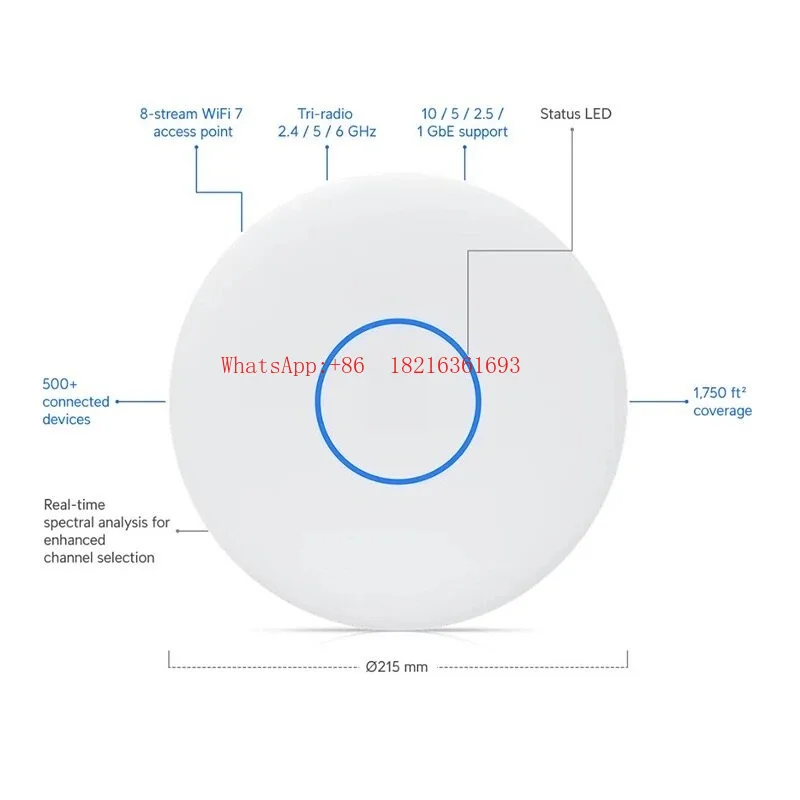 U7-Pro-XGS WiFi7 Enterprise Ceiling AP Tri-band 6G10G PoE ++
U7-Pro-XGS WiFi7 Enterprise Ceiling AP Tri-band 6G10G PoE ++