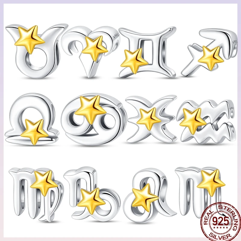 Exquisite 925 Sterling Silver 12 Constellation Beads Suitable For Pandora 925 Original Bracelet Diy Birthday Jewelry Gift
Exquisite 925 Sterling Silver 12 Constellation Beads Suitable For Pandora 925 Original Bracelet Diy Birthday Jewelry Gift