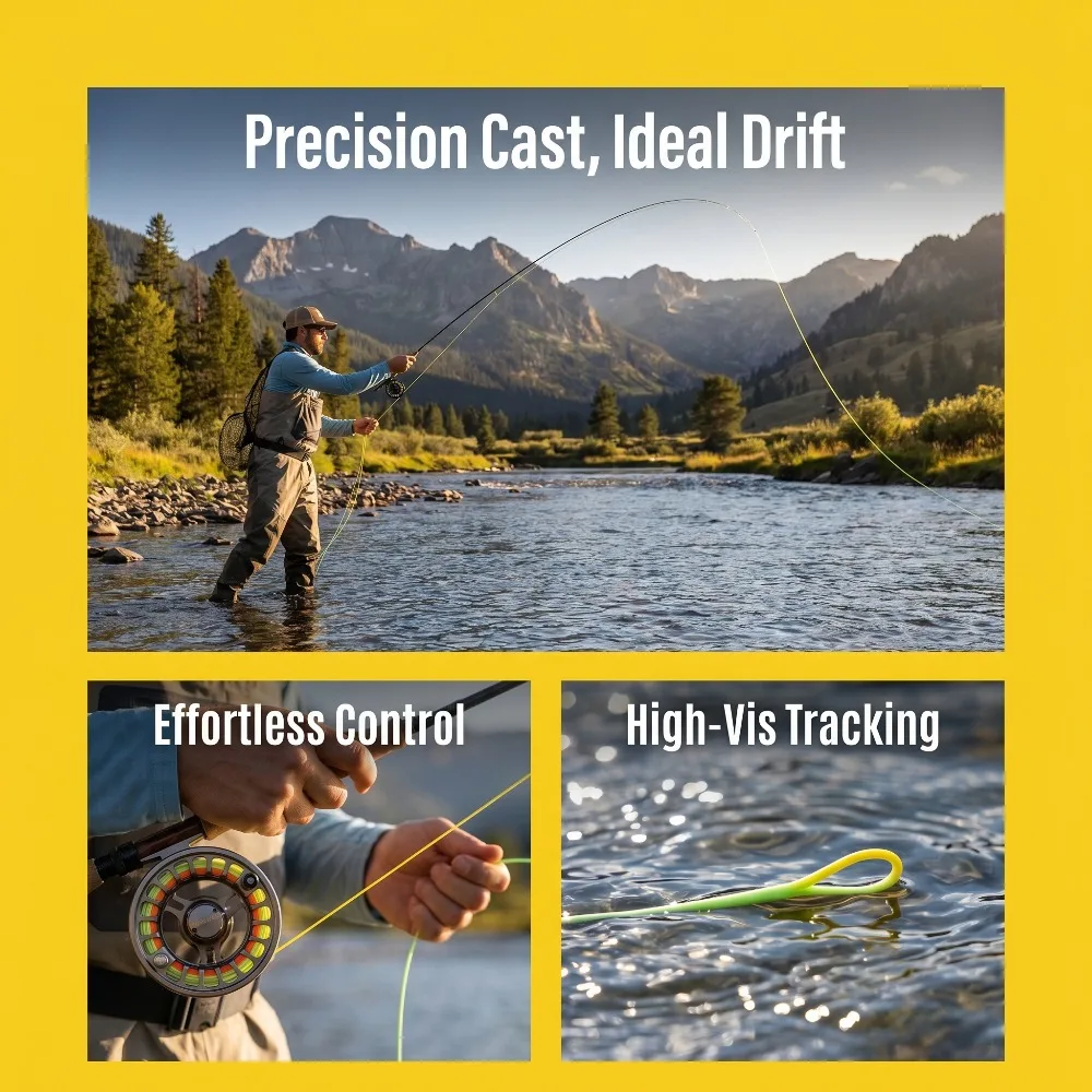 Goture Premium PVC Polyurethane Coated Nylon WF Floating Fly Line Freshwater Trout Bass Salmon Fly Fishing Tackle Gear
Goture Premium PVC Polyurethane Coated Nylon WF Floating Fly Line Freshwater Trout Bass Salmon Fly Fishing Tackle Gear