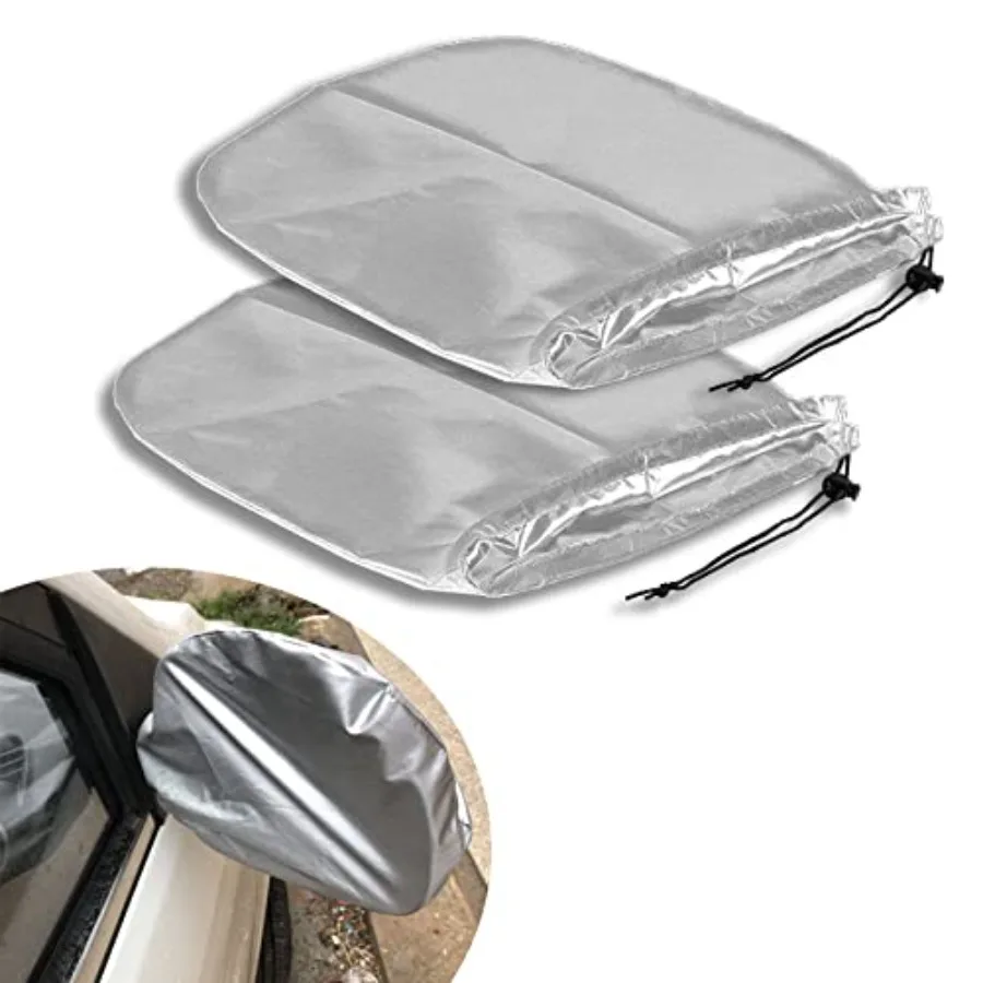 2 Pcs Car Side Mirror Snow Cover, Waterproof Side View Mirror Covers, Frost Guard Mirror Cover, Auto Rearview Protection Cover,