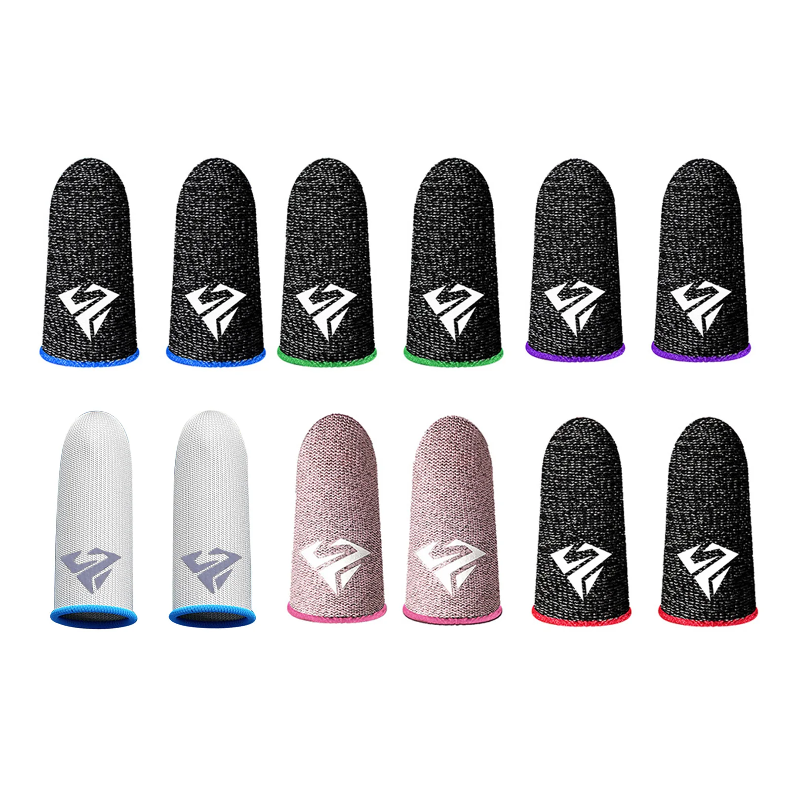 1set Breathable Gaming Finger Sleeves Game Gloves Anti-Sweat Thumb Finger Cots Fingertip Cover for Mobile Games PUBG/COD/LOL
1set Breathable Gaming Finger Sleeves Game Gloves Anti-Sweat Thumb Finger Cots Fingertip Cover for Mobile Games PUBG/COD/LOL