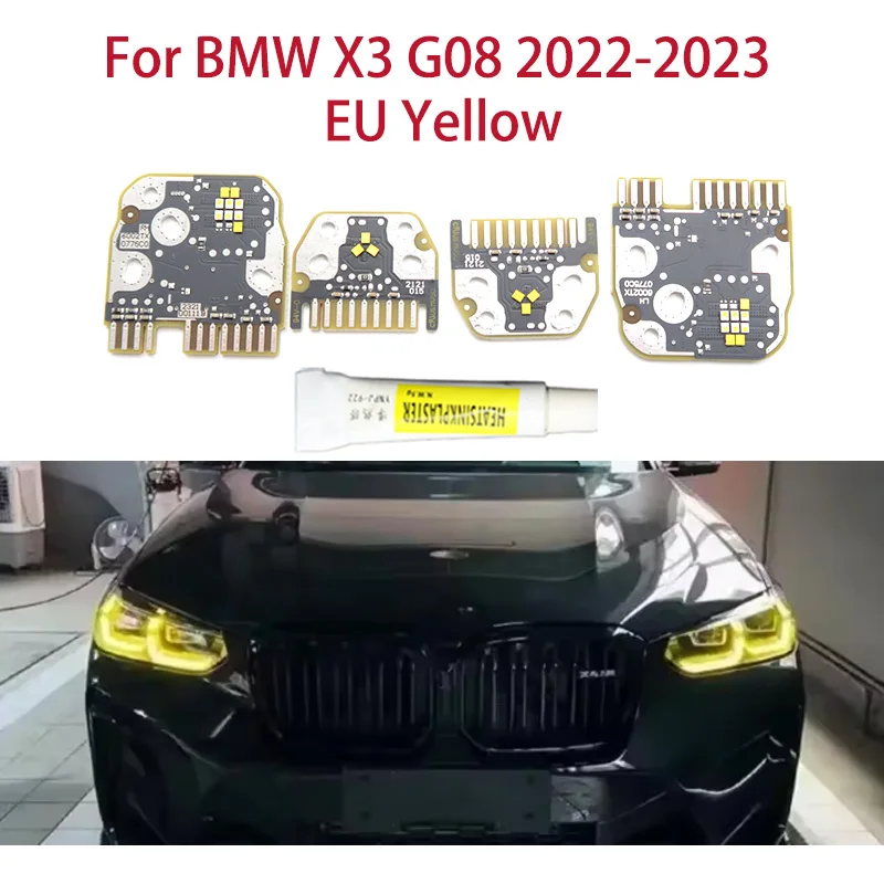 For BMW X3 G08 2022-2023 EU version Lemon Yellow DRL chip Angel Eyes Car light color modification Car headlights Ballast chip
For BMW X3 G08 2022-2023 EU version Lemon Yellow DRL chip Angel Eyes Car light color modification Car headlights Ballast chip