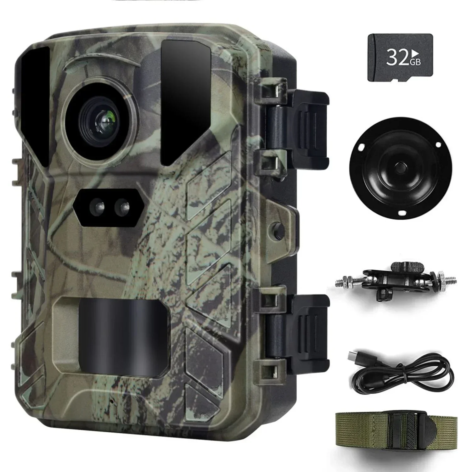 Mini800 Wildlife Track Camera 2.0 Inch Infrared Night Vision Trail Camera - 24MP 1080P HD IP66 Waterproof Outdoor Camera
Mini800 Wildlife Track Camera 2.0 Inch Infrared Night Vision Trail Camera - 24MP 1080P HD IP66 Waterproof Outdoor Camera