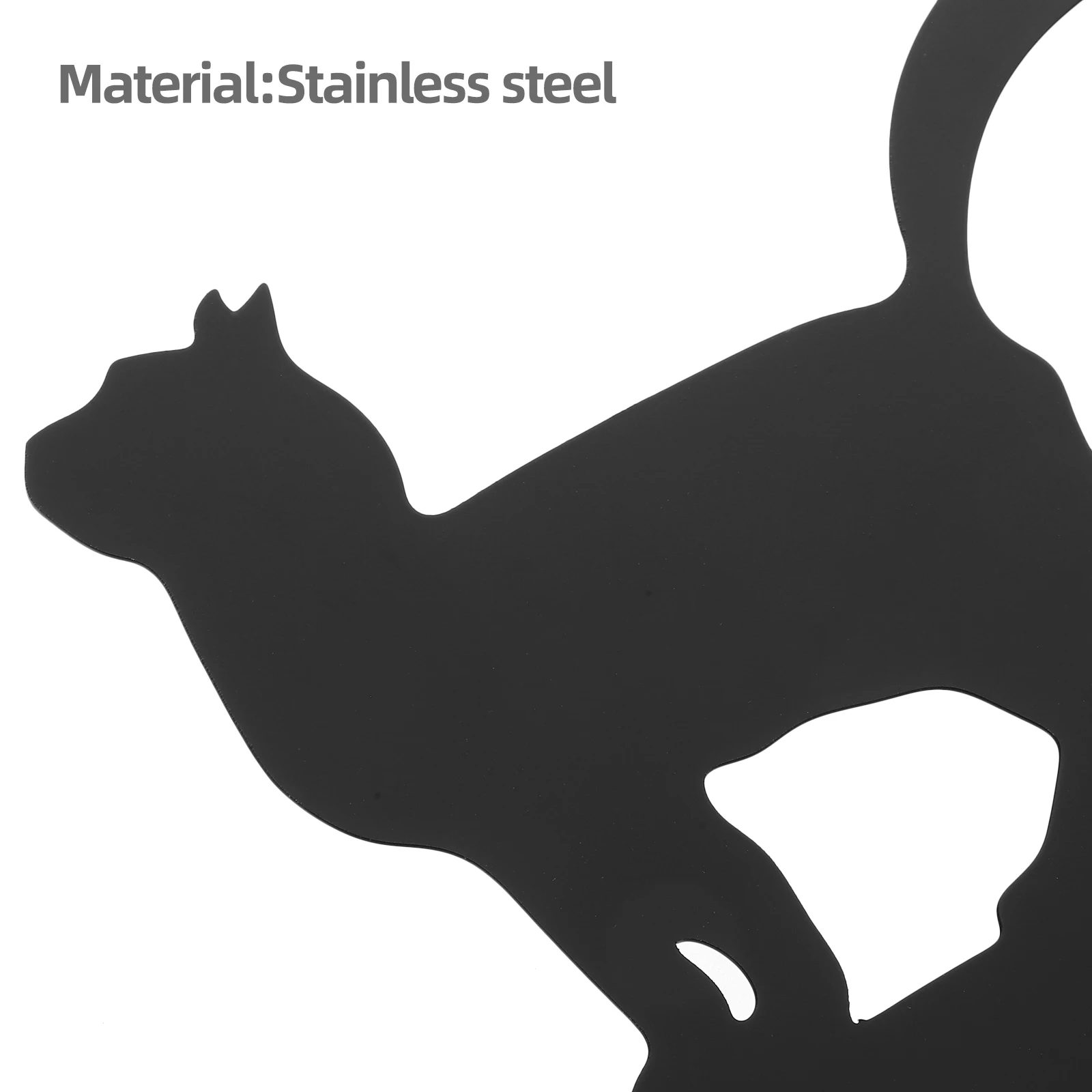 Cat Weathervane Stainless Steel Spray Paint Kitten Wind Direction Indicator Metal Garden Stake Decoration Yard Lawn Weather Vane
Cat Weathervane Stainless Steel Spray Paint Kitten Wind Direction Indicator Metal Garden Stake Decoration Yard Lawn Weather Vane