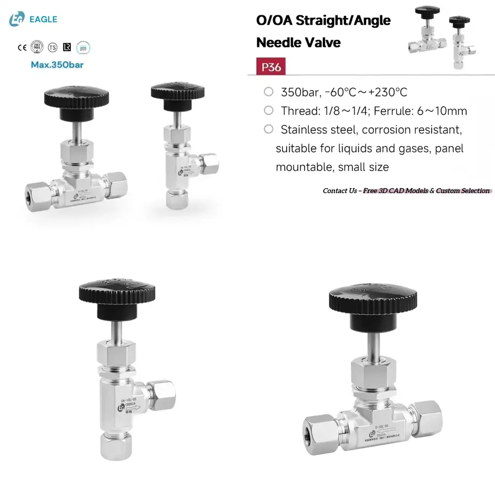 EAGLE High Pressure Valve Compact Panel Mountable 304 316L Stainless Steel Valves for Liquid
EAGLE High Pressure Valve Compact Panel Mountable 304 316L Stainless Steel Valves for Liquid
