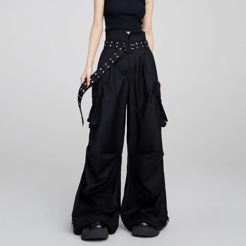 2025 New Harajuku Vintage Punk Women's Cargo Pant Y2K Retro Wide Leg Pants with Belt Streetwear Loose Joggers Casual Trousers
2025 New Harajuku Vintage Punk Women's Cargo Pant Y2K Retro Wide Leg Pants with Belt Streetwear Loose Joggers Casual Trousers