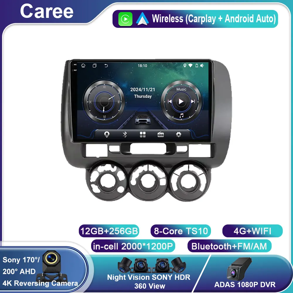 Android 14 Car Radio For Honda Fit Jazz City 2002-2007 Multimedia Video Player Carplay Auto Stereo GPS 4G Headunit No 2 Din Din
Android 14 Car Radio For Honda Fit Jazz City 2002-2007 Multimedia Video Player Carplay Auto Stereo GPS 4G Headunit No 2 Din Din