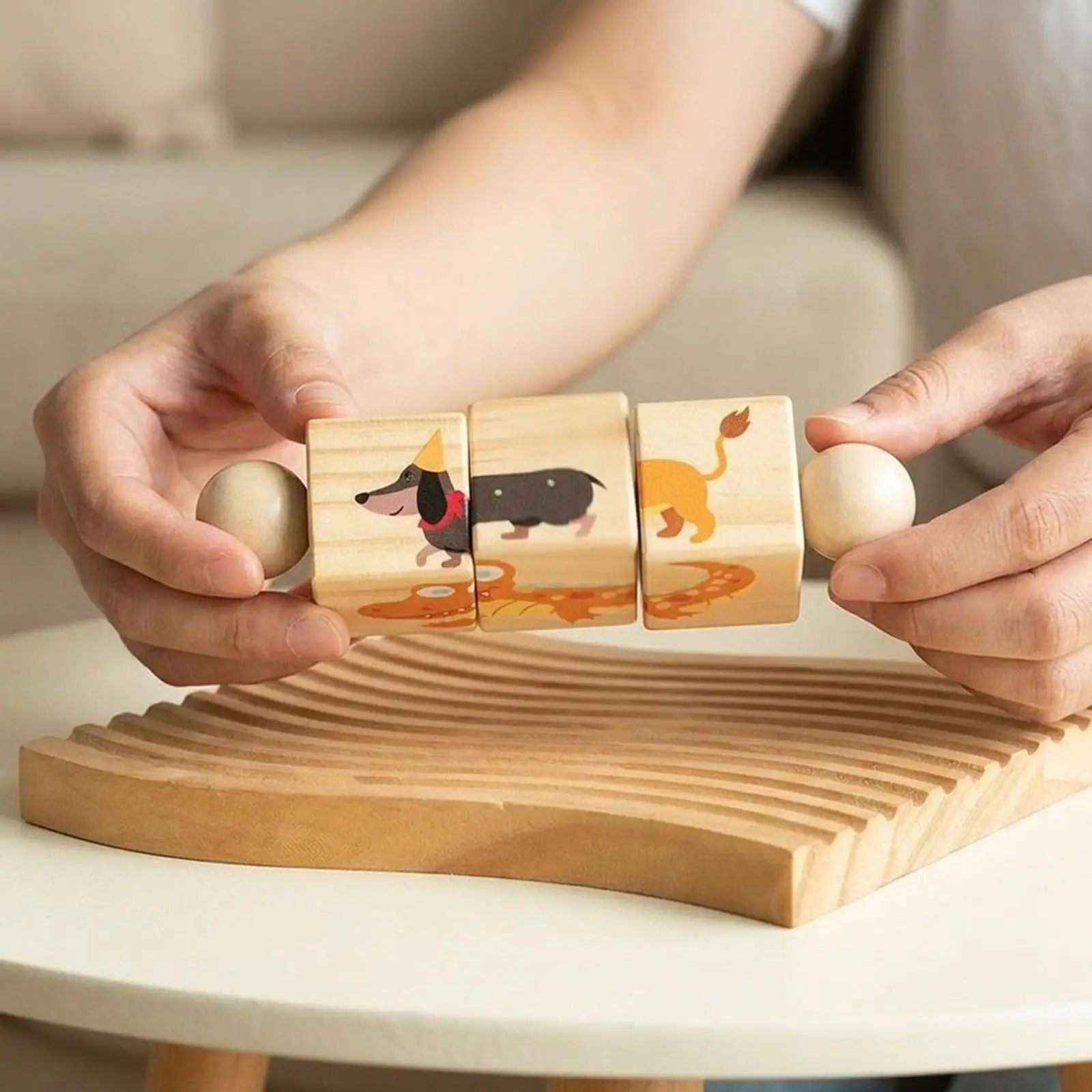 Children’s Wooden Rotating Puzzle Block Cognitive Development Toy for Building Learning Games
Children’s Wooden Rotating Puzzle Block Cognitive Development Toy for Building Learning Games