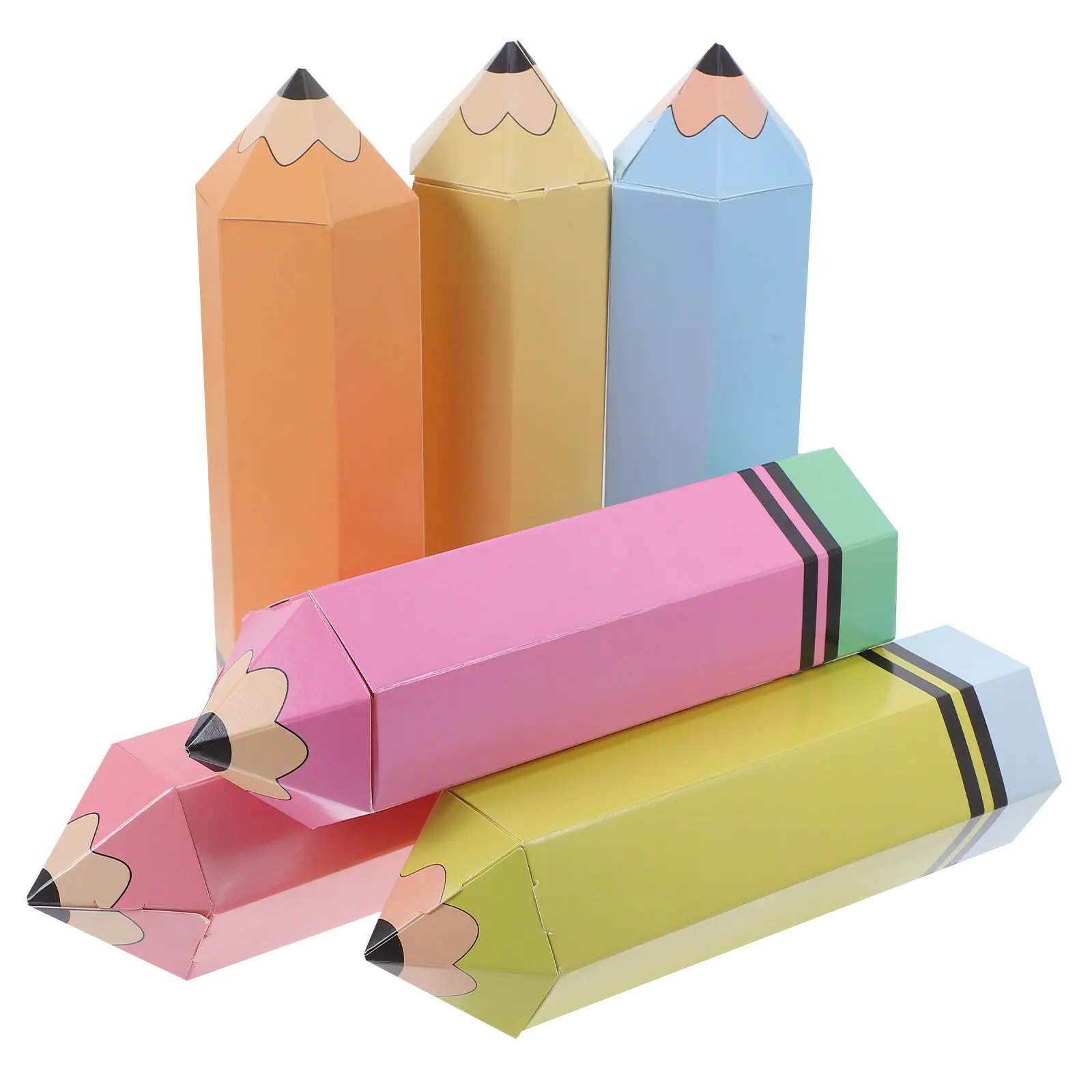 12Sets Pencil Shaped Treat Boxes Pencil Candy Boxes Back to School Classroom Party Favor Snack Holder Prize Box
12Sets Pencil Shaped Treat Boxes Pencil Candy Boxes Back to School Classroom Party Favor Snack Holder Prize Box