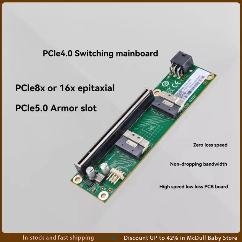 ABJA-Pcle4.0 Плата преобразования SFF-8654 Преобразователь Pcie4.0 в SFF-8654 Карта адаптера SFF-8654 в Pcie 4.0 X16
ABJA-Pcle4.0 Плата преобразования SFF-8654 Преобразователь Pcie4.0 в SFF-8654 Карта адаптера SFF-8654 в Pcie 4.0 X16