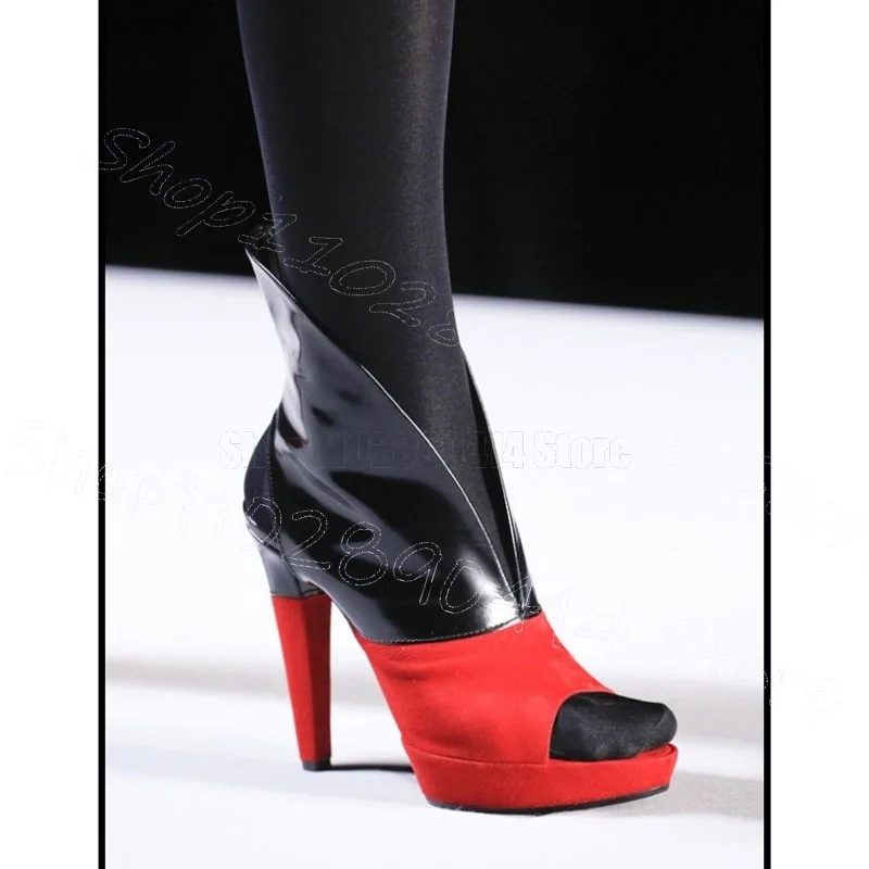 Red Black Patchwork Pointed Toe Runway Boots Slip On Women Shoes Thin High Heels Fashion Party Banquet 2026 Zapatos Para Mujere
Red Black Patchwork Pointed Toe Runway Boots Slip On Women Shoes Thin High Heels Fashion Party Banquet 2026 Zapatos Para Mujere