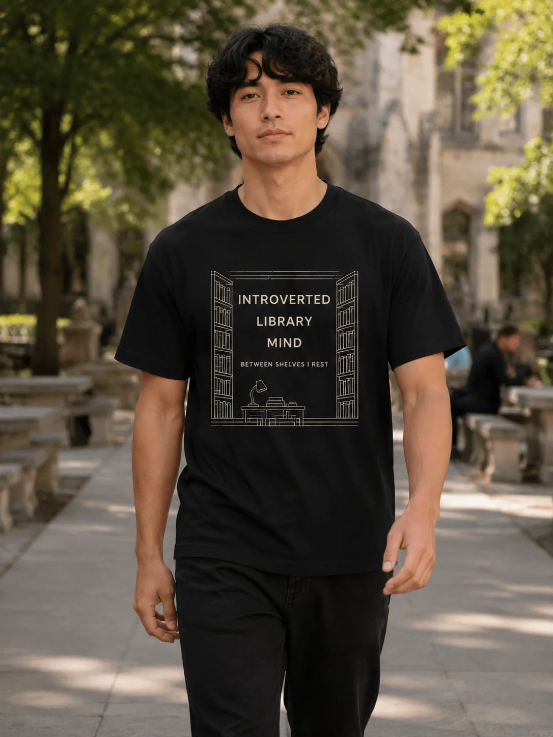 Men Graphic T Shirt Short Sleeve Loose 50% Cotton 50% Polyester Fabric Introvert Library Graphic Print Summer Casual for Daily
Men Graphic T Shirt Short Sleeve Loose 50% Cotton 50% Polyester Fabric Introvert Library Graphic Print Summer Casual for Daily