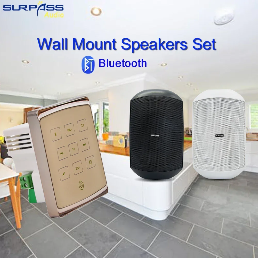 Smart Home Powerful Bluetooth Amplificador De Parede with Waterproof IP66 Wall Mount Speaker Stereo Loudspeaker Audio System Set
Smart Home Powerful Bluetooth Amplificador De Parede with Waterproof IP66 Wall Mount Speaker Stereo Loudspeaker Audio System Set