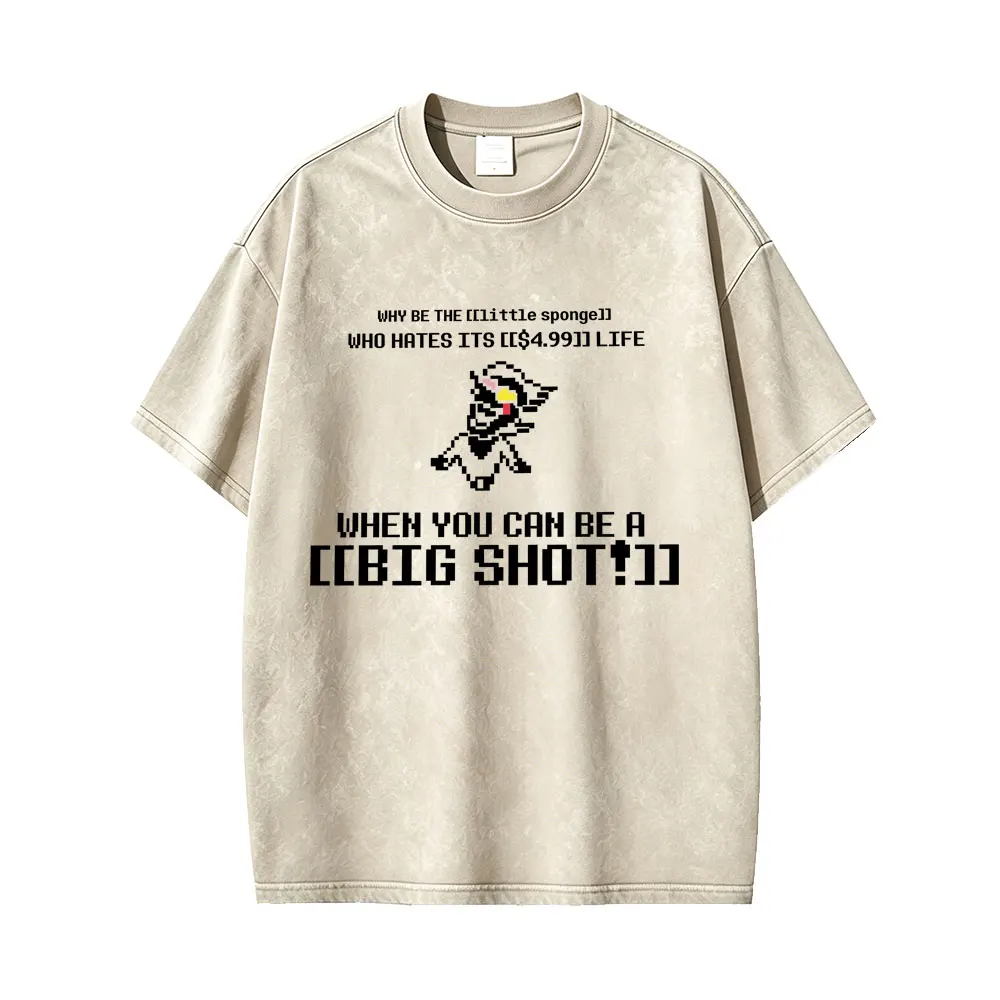 Washed Vintage Game Deltarune Spamton Funny Meme T Shirt Men's Women Clothing Casual Humor Short Sleeve Tees Oversized T-shirts
Washed Vintage Game Deltarune Spamton Funny Meme T Shirt Men's Women Clothing Casual Humor Short Sleeve Tees Oversized T-shirts