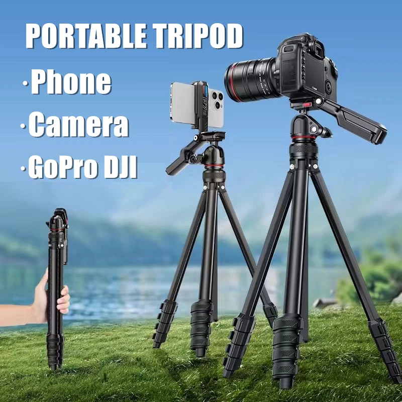 Multi-function Self Tripod Aluminum Photography Stand With Quick Plates & Pan Head For Phone Canon Nikon DSLR SLR Digital Camera
Multi-function Self Tripod Aluminum Photography Stand With Quick Plates & Pan Head For Phone Canon Nikon DSLR SLR Digital Camera