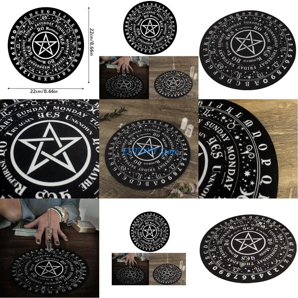 G6DE Rubber Carved Pendulum Board Dowsing Divination Board Metaphysical Message Board
G6DE Rubber Carved Pendulum Board Dowsing Divination Board Metaphysical Message Board