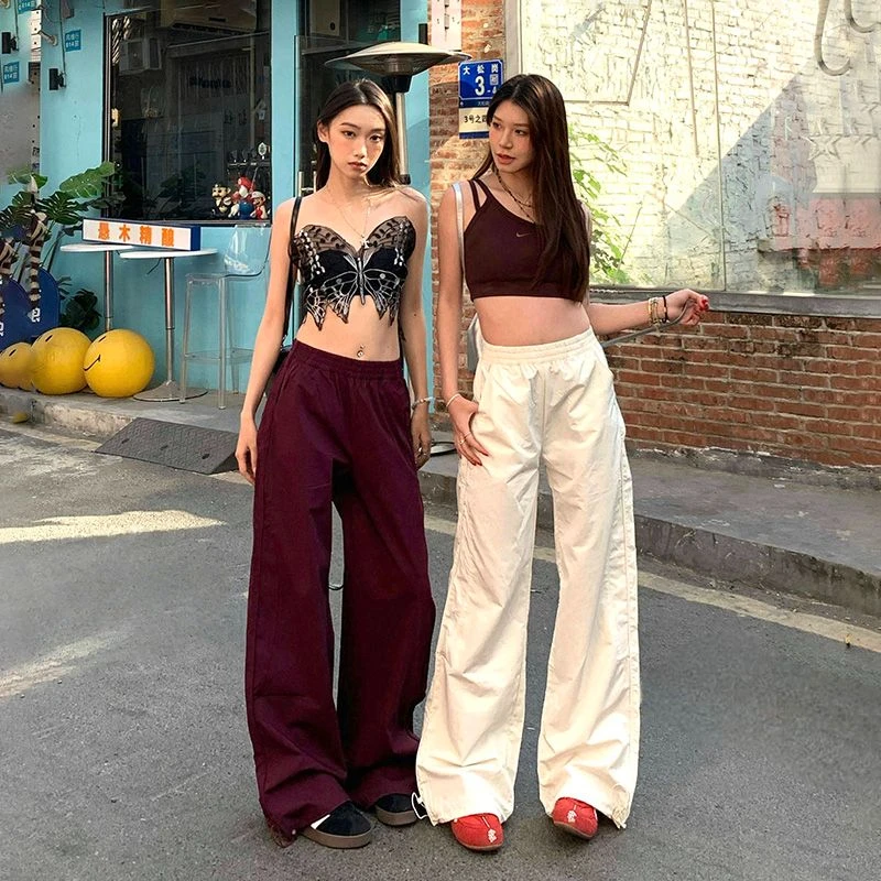 ZHISILAO New Cargo Drawstring Pants Women Casual Solid Loose Wide Leg Straight Harem Trousers Spring Summer 2025
ZHISILAO New Cargo Drawstring Pants Women Casual Solid Loose Wide Leg Straight Harem Trousers Spring Summer 2025