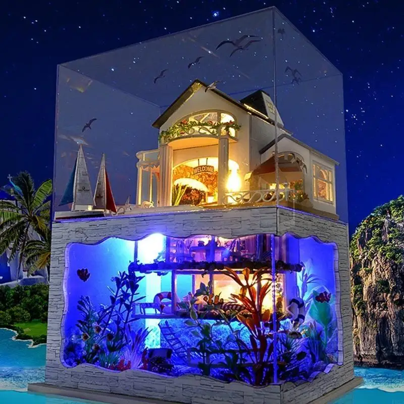 F62d Girl's Gift Diy Miniature Dollhouse Комплекты детей Коллекционная комната светящаяся игрушка
F62d Girl's Gift Diy Miniature Dollhouse Комплекты детей Коллекционная комната светящаяся игрушка