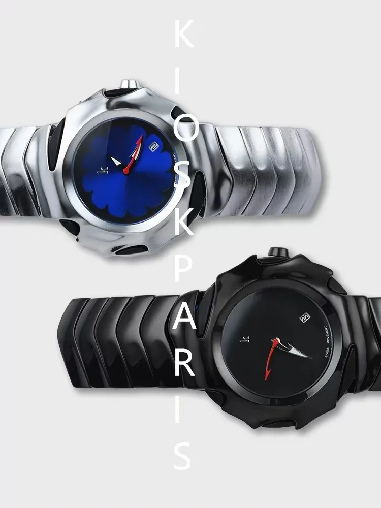 Men's Y2K Unique Blade Fashion Stainless Steel Black Blue Luxury Top Analog Quartz Waterproof Dress Wristwatches
Men's Y2K Unique Blade Fashion Stainless Steel Black Blue Luxury Top Analog Quartz Waterproof Dress Wristwatches