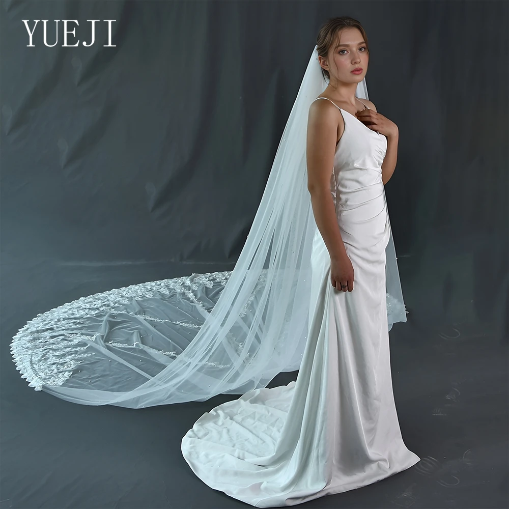Роскошная свадебная фата YUEJI с одним кружевным краем длиной 4 м, свадебный аксессуар, свадебное платье для невесты, дизайн YJ108
Роскошная свадебная фата YUEJI с одним кружевным краем длиной 4 м, свадебный аксессуар, свадебное платье для невесты, дизайн YJ108