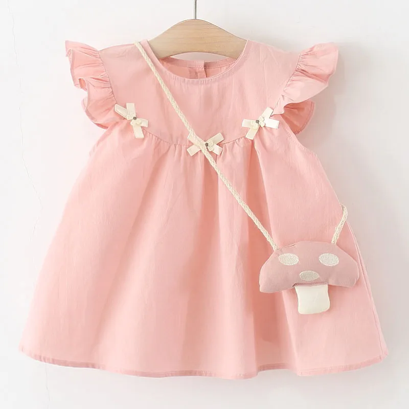 2Piece Summer Dresses Kids Girls Clothes Korean Cute Princess Bow Solid Sleeveless Cotton Toddler Dress+Bag Baby Clothing B087
2Piece Summer Dresses Kids Girls Clothes Korean Cute Princess Bow Solid Sleeveless Cotton Toddler Dress+Bag Baby Clothing B087