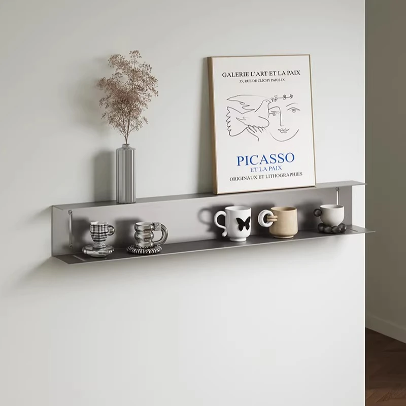 Stainless Steel Wall Shelf Multifunctional Floating Shelves Multi-layer Doll Display Rack for Living Room Book Shelf Decorative
Stainless Steel Wall Shelf Multifunctional Floating Shelves Multi-layer Doll Display Rack for Living Room Book Shelf Decorative