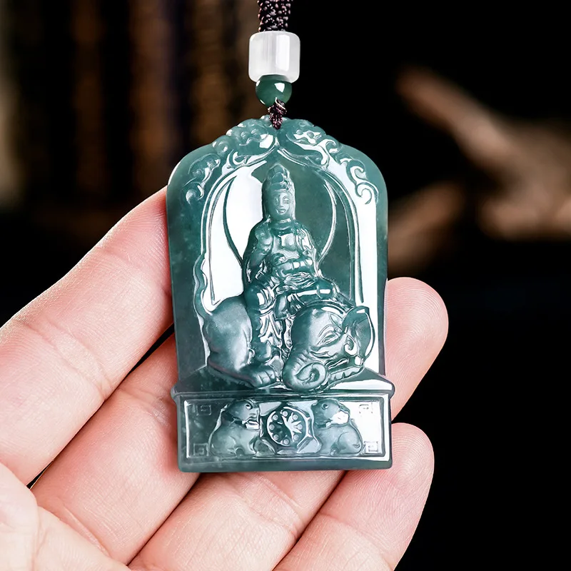 Grade A Natural Myanmar Jadeite Guanyin Pendant Necklace Luxury Designer Fashion Carved Amulet Real Jade Jewelry Gifts for Women
Grade A Natural Myanmar Jadeite Guanyin Pendant Necklace Luxury Designer Fashion Carved Amulet Real Jade Jewelry Gifts for Women