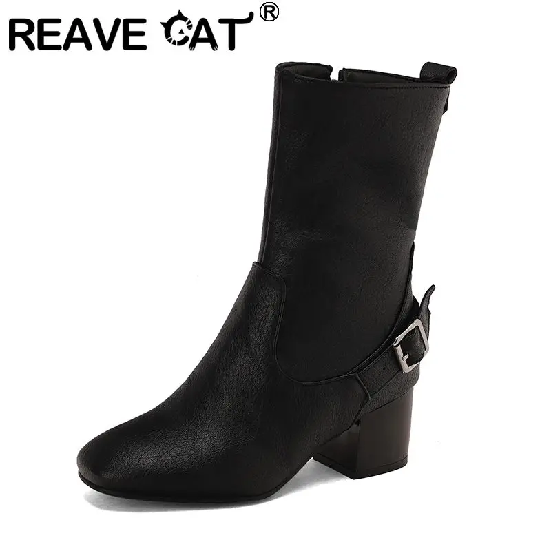 REAVE CAT 2025 Повседневные женские сапоги до середины икры с квадратным носком на массивном каблуке 5,5 см на молнии размера плюс 47 48 49 50 Мягкие повседневные женские ботильоны
REAVE CAT 2025 Повседневные женские сапоги до середины икры с квадратным носком на массивном каблуке 5,5 см на молнии размера плюс 47 48 49 50 Мягкие повседневные женские ботильоны