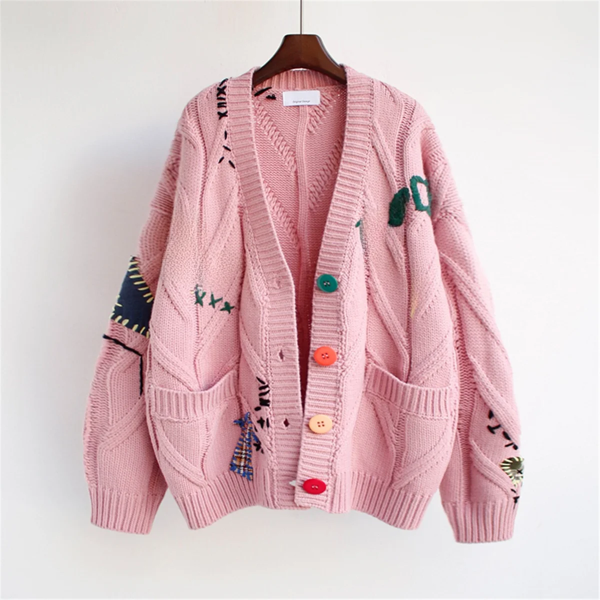 Вязаный кардиган Laid-ba Sle с вышивкой, весна-осень, свободный крой, унисекс, удобная верхняя одежда
Вязаный кардиган Laid-ba Sle с вышивкой, весна-осень, свободный крой, унисекс, удобная верхняя одежда