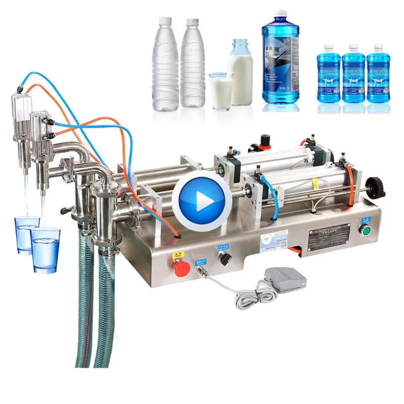 For Bespacker Double-Headed Horizontal Semi-Automatic Liquid Filler Machine Small Bottle Vial Pneumatic for Beverages Oils Made
For Bespacker Double-Headed Horizontal Semi-Automatic Liquid Filler Machine Small Bottle Vial Pneumatic for Beverages Oils Made