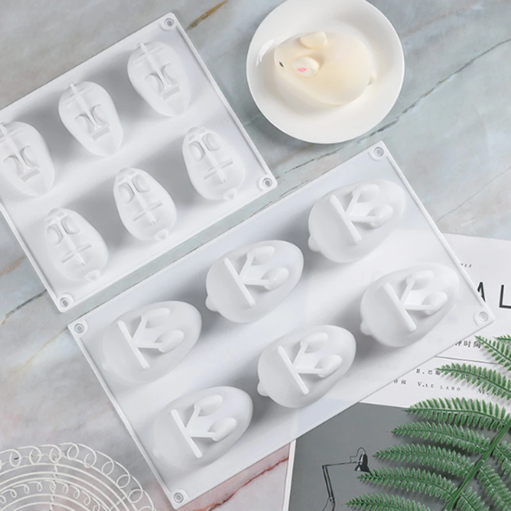 6 Holes Silicone Mold 3D Rabbit Shape Cake Mold Mousse Dessert Molds Bakings
6 Holes Silicone Mold 3D Rabbit Shape Cake Mold Mousse Dessert Molds Bakings