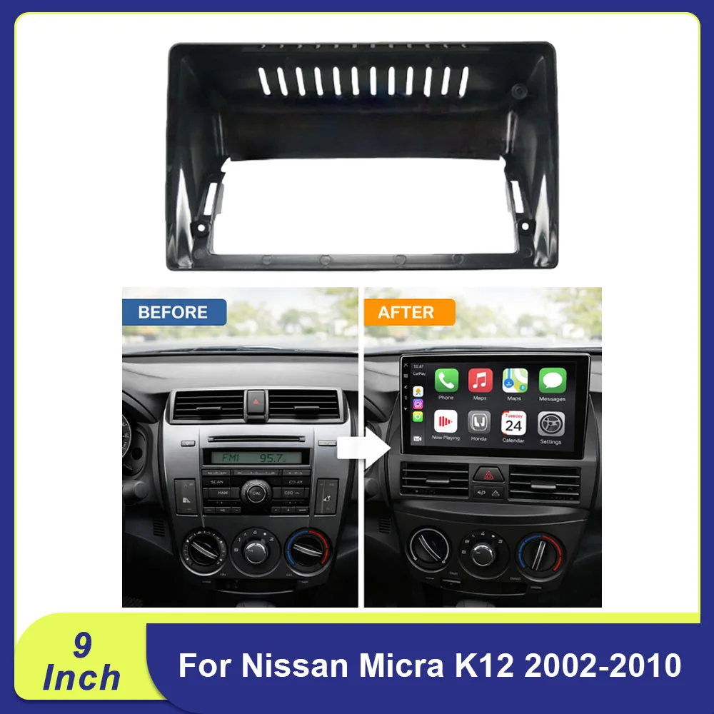 9" Android Stereo Dash Kit for Nissan Micra K12 2002-2010 - Radio Frame & Facia Panel
9" Android Stereo Dash Kit for Nissan Micra K12 2002-2010 - Radio Frame & Facia Panel