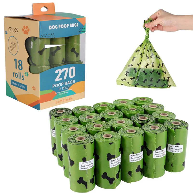 Eco Dog Poop Bags 15μm Thick - 100% Compostable Waste Bag with Scented Core & Leak-Proof Seam, CE/OK Compost Certified
Eco Dog Poop Bags 15μm Thick - 100% Compostable Waste Bag with Scented Core & Leak-Proof Seam, CE/OK Compost Certified