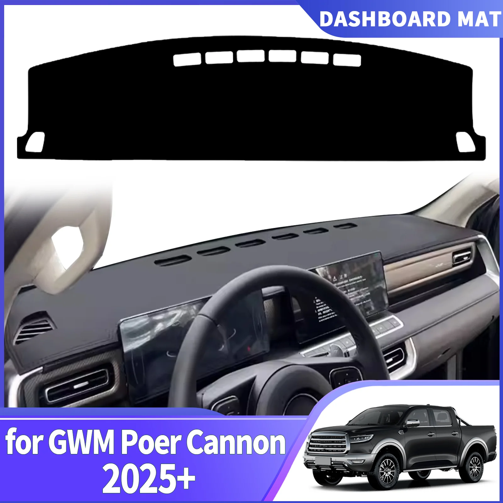 fit for GWM Poer Cannon 2025-2027 fit Dashboard Cover Sun Shade Dash Mat Anti‑Glare Anti‑Reflection Carpet Dash Pad Dashmat
fit for GWM Poer Cannon 2025-2027 fit Dashboard Cover Sun Shade Dash Mat Anti‑Glare Anti‑Reflection Carpet Dash Pad Dashmat