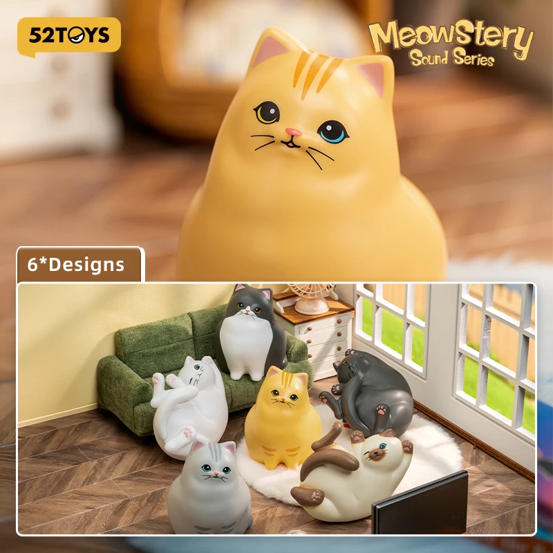 52TOYS Mystery Box Meowstery Sound Series, 1PC Action Figure random Collectible Toy Desktop Decoration Gift 
52TOYS Mystery Box Meowstery Sound Series, 1PC Action Figure random Collectible Toy Desktop Decoration Gift